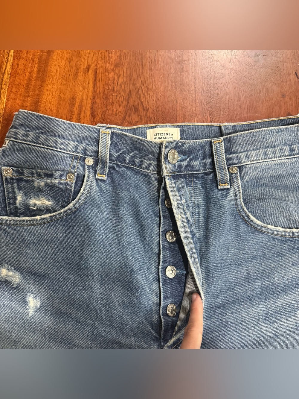 Citizens of Humanity Horseshoe Barrel Leg Jeans in Magnolia wash Size 28 - Picture 5 of 10